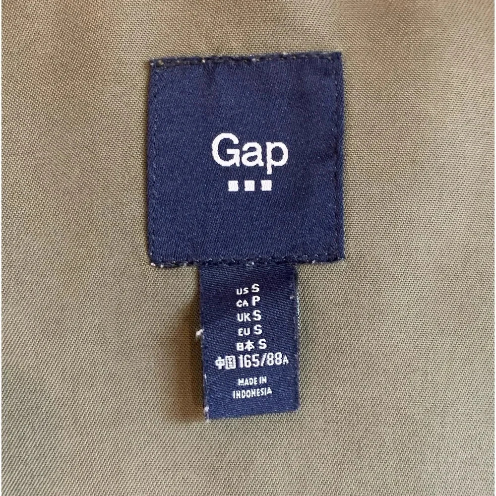 Gap Women's Military Army Green Lightweight Drawstring Waist Utility Jacket s SP - Picture 4 of 7